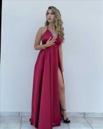 DRESS SATIN MAXI - Image 5