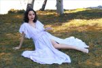 MAXI DRESS FLARE SHORT SLEEVE - Image 3