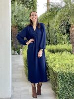 DRESS LONG V NECK - Image 3
