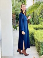 DRESS LONG V NECK - Image 5