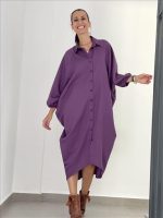 DRESS LONG BUTTONS CLOSURE - Image 5