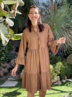DRESS BOHO LONG FLARE SLEEVE - Image 8