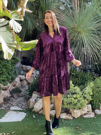 DRESS BOHO LONG FLARE SLEEVE