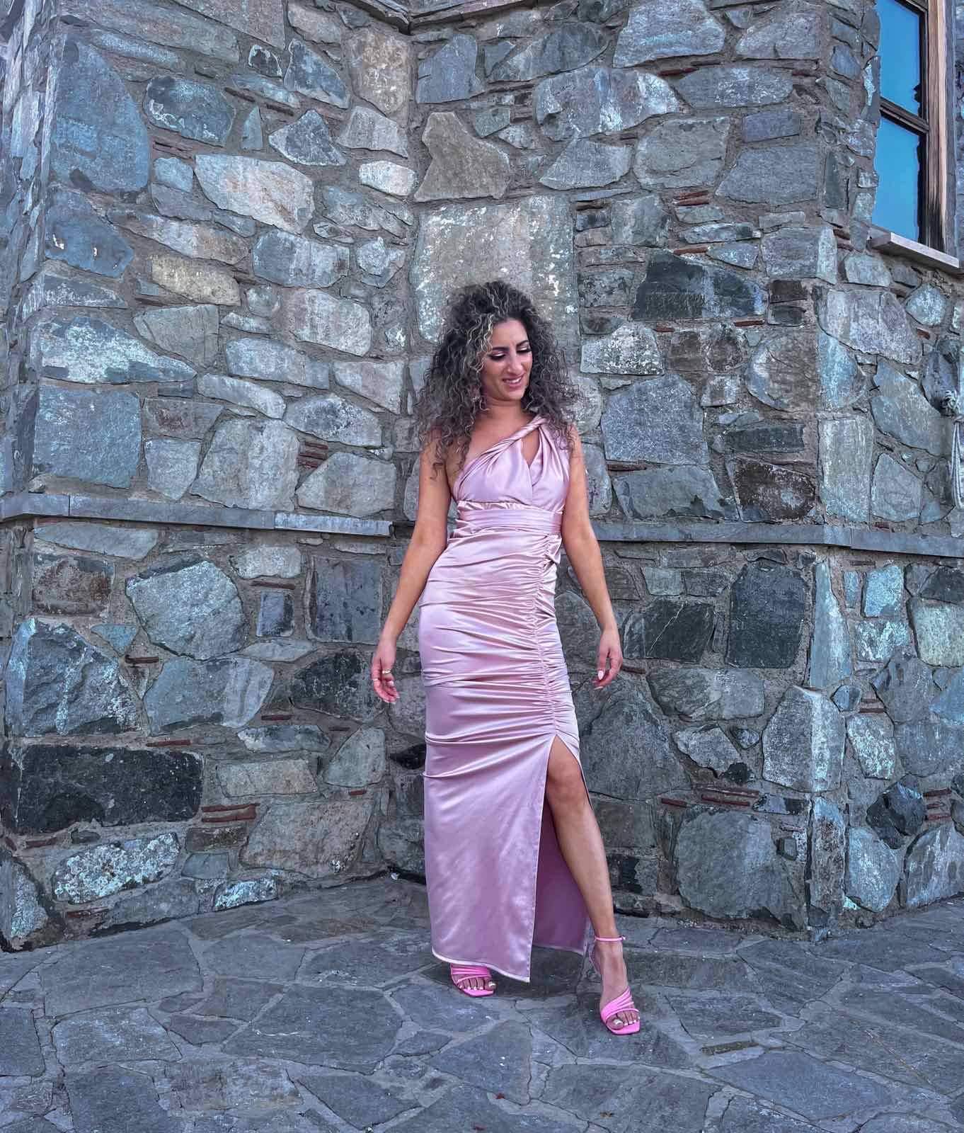 MW7482.jpg MAXI DRESS CUT OUT LEG - Image 1