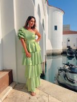 MAXI TIERED DRESS METALLIC - Image 7