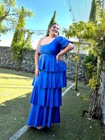 MAXI TIERED DRESS METALLIC - Image 18