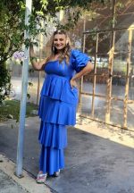 MAXI TIERED DRESS METALLIC - Image 22