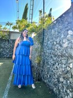 MAXI TIERED DRESS METALLIC - Image 23
