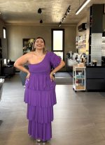 MAXI TIERED DRESS METALLIC - Image 28