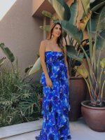 MAXI TIERED STRAPLESS DRESS - Image 2