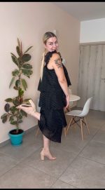 MIDI TIERED DRESS