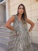 MIDI TIERED DRESS - Image 12