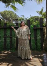 MAXI DRESS RUFFLE SHOULDER - Image 2