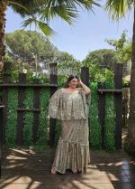 MAXI DRESS RUFFLE SHOULDER - Image 3