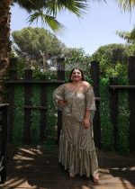 MAXI DRESS RUFFLE SHOULDER - Image 4