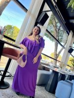 MAXI DRESS FRONT RUFFLE - Image 2
