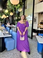 MAXI DRESS FRONT RUFFLE - Image 6