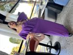 MAXI DRESS FRONT RUFFLE - Image 7