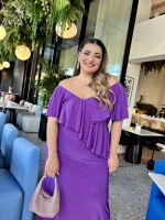 MAXI DRESS FRONT RUFFLE - Image 8
