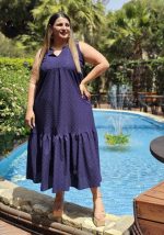 MIDI DRESS RUFFLES