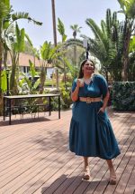 MIDI DRESS V NECK - Image 2