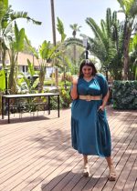 MIDI DRESS V NECK - Image 3