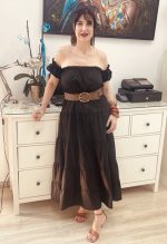 LONG RUFFLED DRESS - Image 3