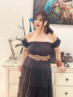 LONG RUFFLED DRESS - Image 4