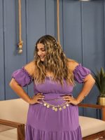 LONG RUFFLED DRESS - Image 11