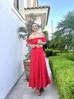 LONG RUFFLED DRESS - Image 13