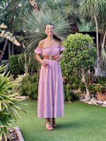 LONG RUFFLED DRESS - Image 15