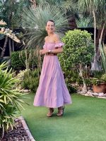 LONG RUFFLED DRESS - Image 16