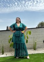 MAXI SEQUIN TIERED DRESS - Image 7