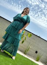 MAXI SEQUIN TIERED DRESS - Image 12