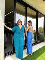 MAXI DRAPED JERSEY DRESS - Image 14