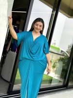 MAXI DRAPED JERSEY DRESS - Image 15