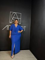 MAXI DRAPED JERSEY DRESS - Image 18