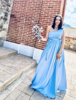 MAXI DRESS ONE SHOULDER BOW - Image 13