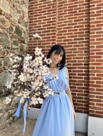 MAXI DRESS BOW SHOULDERS - Image 15