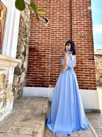 MAXI DRESS BOW SHOULDERS - Image 17