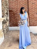 MAXI DRESS BOW SHOULDERS - Image 21