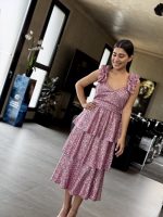 MIDI DRESS TIERED SEQUIN - Image 6