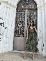 MIDI DRESS TIERED SEQUIN - Image 11