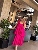 MIDI FLARED DRESS