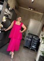 MIDI FLARED DRESS - Image 2
