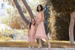 MIDI DRESS V RUFFLE  NECK - Image 8