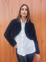 CROPPED FAUX FUR JACKET - Image 2