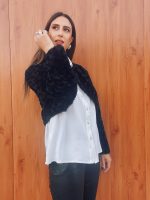 CROPPED FAUX FUR JACKET - Image 4