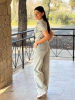 JEAN JUMPSUIT SHORT SLEEVE - Image 4