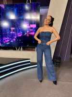 JEAN JUMPSUIT STRAPLESS